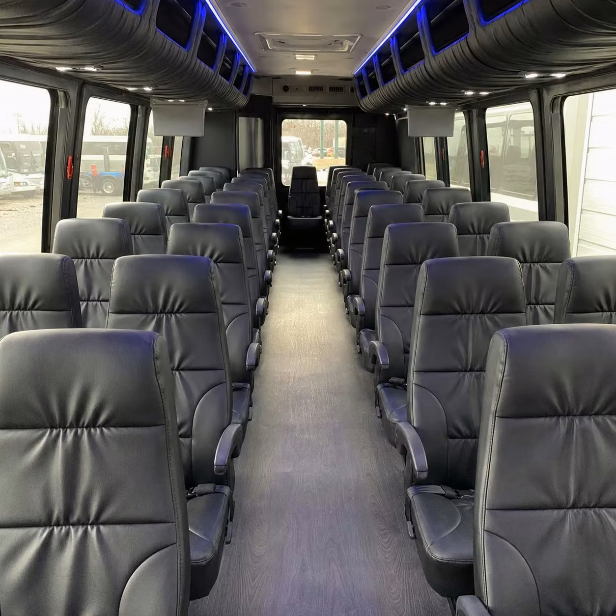 28 passenger minibus interior