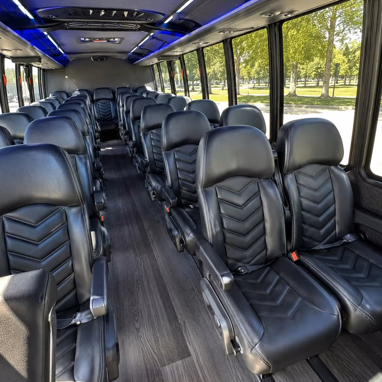 30 passenger minibus inside
