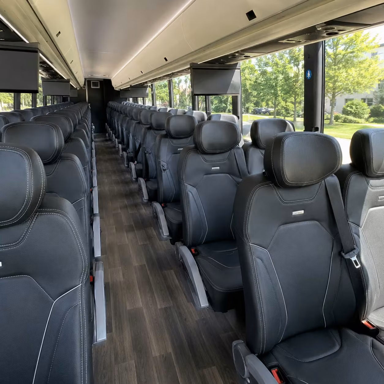 woodbridge charter bus inside